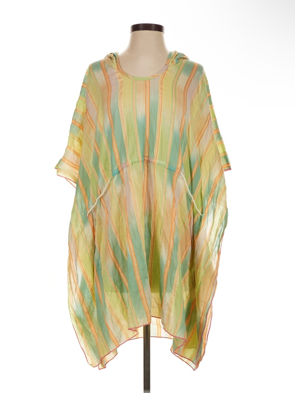 NWT Anthropologie Lilka Striped Pastel Beach Cover-Up Tunic Dress - Picture 5 of 9